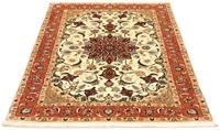 Morgenland Teppich Täbriz 50 Raj Teppich handgeknüpft beige, rechteckig, 7 mm Höhe, handgeknüpft