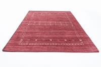 Morgenland Wollteppich Loribaft Teppich handgewebt rot, rechteckig, 14 mm Höhe, Kurzflor