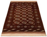 Morgenland Wollteppich Turkaman Teppich handgeknüpft braun, rechteckig, 7 mm Höhe