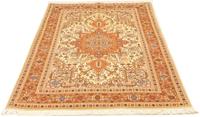 Morgenland Teppich Täbriz 50 Raj Teppich handgeknüpft beige, rechteckig, 7 mm Höhe, handgeknüpft