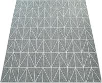 Paco Home Vloerkleed Brugge 224 Platweefsel, modern geometrisch motief, geschikt voor binnen en buiten, woonkamer