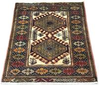 Morgenland Wollteppich Turkaman Teppich handgeknüpft beige, rechteckig, 7 mm Höhe