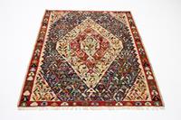 Morgenland Wollteppich Kelim Teppich handgewebt beige, rechteckig, 5 mm Höhe, Kurzflor