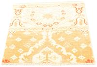 Morgenland Wollteppich Designer Teppich handgeknüpft beige, quadratisch, 6 mm Höhe, handgeknüpft