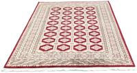 Morgenland Teppich Buchara Teppich handgeknüpft rot, rechteckig, 8 mm Höhe