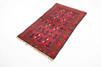 Morgenland Wollteppich Belutsch Teppich handgeknüpft rot, rechteckig, 8 mm Höhe, handgeknüpft