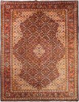 Morgenland Wollteppich Sarough Teppich handgeknüpft braun, rechteckig, 7 mm Höhe