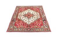Morgenland Wollteppich Heriz Teppich handgeknüpft rot, rechteckig, 12 mm Höhe, handgeknüpft