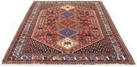 Morgenland Wollteppich Yalameh Teppich handgeknüpft rot, rechteckig, 8 mm Höhe, handgeknüpft