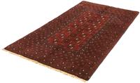 Morgenland Wollteppich Akhche Teppich handgeknüpft rot, rechteckig, 7 mm Höhe