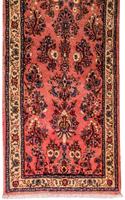 Morgenland Wollteppich Sarough Teppich handgeknüpft rot, rechteckig, 7 mm Höhe