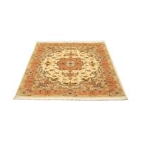 Morgenland Teppich Täbriz 60 Raj Teppich handgeknüpft beige, rechteckig, 7 mm Höhe, handgeknüpft