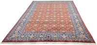 Morgenland Wollteppich Hamadan Teppich handgeknüpft rot, rechteckig, 12 mm Höhe