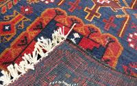 Morgenland Wollteppich Belutsch Teppich handgeknüpft blau, rechteckig, 8 mm Höhe, handgeknüpft