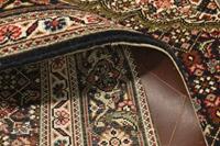 Morgenland Teppich Täbriz 50 Raj Teppich handgeknüpft dunkelblau, rechteckig, 7 mm Höhe, handgeknüpft