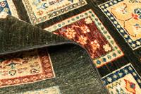 Morgenland Wollteppich Bachtiari Teppich handgeknüpft schwarz, rechteckig, 8 mm Höhe