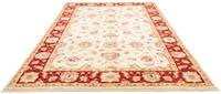 Morgenland Wollteppich Ziegler Teppich handgeknüpft beige, rechteckig, 6 mm Höhe