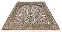 Morgenland Wollteppich Sarough Teppich handgeknüpft beige, rechteckig, 9 mm Höhe