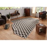 Northrugs Teppich Nizza, rechteckig, 5 mm Höhe, In-und Outdoor geeignet, Wohnzimmer, Balkon, Terrasse, Garten, Robust, Pflegeleicht, Flachgewebe, Wendeteppich