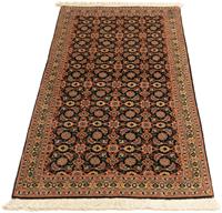 Morgenland Teppich Täbriz 50 Raj Teppich handgeknüpft blau, rechteckig, 7 mm Höhe, handgeknüpft