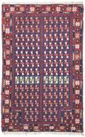 Morgenland Wollteppich Belutsch Teppich handgeknüpft braun, rechteckig, 14 mm Höhe, handgeknüpft