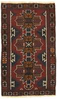 Morgenland Wollteppich Belutsch Teppich handgeknüpft rot, rechteckig, 8 mm Höhe, handgeknüpft