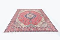 Morgenland Wollteppich Täbriz Teppich handgeknüpft rot, rechteckig, 8 mm Höhe