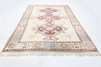 Morgenland Wollteppich Heriz Teppich handgewebt beige, rechteckig, 8 mm Höhe, Kurzflor