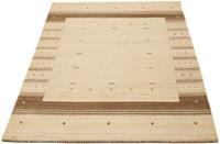 Morgenland Wollteppich Loribaft Teppich handgeknüpft beige, rechteckig, 18 mm Höhe, handgeknüpft