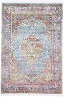 carpetfine Vloerkleed Esha Vintage-look, mooie kleuren, met franje, woonkamer