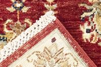 Morgenland Wollteppich Ziegler Teppich handgeknüpft rot, rechteckig, 6 mm Höhe