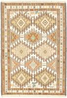 Morgenland Wollteppich Ardebil Teppich handgeknüpft beige, rechteckig, 8 mm Höhe, handgeknüpft