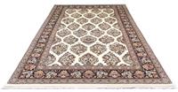 Morgenland Wollteppich Sarough Teppich handgeknüpft beige, rechteckig, 9 mm Höhe
