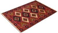 Morgenland Wollteppich Belutsch Teppich handgeknüpft rot, rechteckig, 8 mm Höhe, handgeknüpft