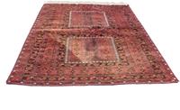 Morgenland Wollteppich Buchara Teppich handgeknüpft rot, rechteckig, 4 mm Höhe
