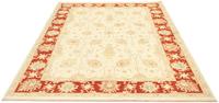Morgenland Wollteppich Farahan Teppich handgeknüpft beige, rechteckig, 7 mm Höhe