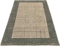 Morgenland Wollteppich Designer Teppich handgeknüpft grau, rechteckig, 7 mm Höhe, handgeknüpft