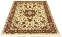 Morgenland Teppich Täbriz 50 Raj Teppich handgeknüpft beige, rechteckig, 7 mm Höhe, handgeknüpft