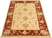 Morgenland Wollteppich Ziegler Teppich handgeknüpft beige, rechteckig, 8 mm Höhe