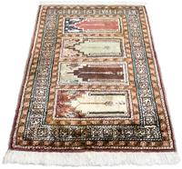 Morgenland Teppich Kayseri Teppich handgeknüpft mehrfarbig, rechteckig, 5 mm Höhe
