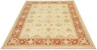 Morgenland Wollteppich Ziegler Teppich handgeknüpft beige, rechteckig, 8 mm Höhe