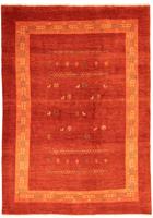 Morgenland Wollteppich Loribaft Teppich handgeknüpft rot, rechteckig, 18 mm Höhe, handgeknüpft
