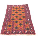 Morgenland Wollteppich Belutsch Teppich handgeknüpft orange, rechteckig, 13 mm Höhe, handgeknüpft