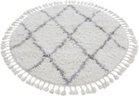 carpetfine Hoogpolig vloerkleed Eddy Met franje, woonkamer