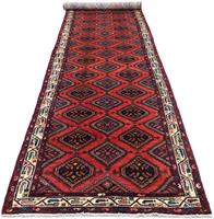 Morgenland Wollteppich Hamadan Teppich handgeknüpft rot, rechteckig, 10 mm Höhe, handgeknüpft