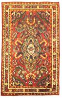Morgenland Wollteppich Nahavand Teppich handgeknüpft rot, rechteckig, 8 mm Höhe, handgeknüpft