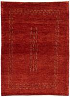 Morgenland Wollteppich Loribaft Teppich handgeknüpft rot, rechteckig, 18 mm Höhe, handgeknüpft
