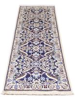 Morgenland Wollteppich Nain 9la Teppich handgeknüpft blau, rechteckig, 7 mm Höhe
