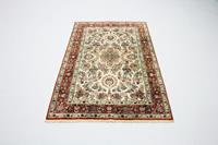Morgenland Teppich China Seide Teppich handgeknüpft beige, rechteckig, 5 mm Höhe