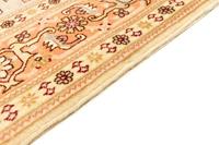 Morgenland Teppich Täbriz 50 Raj Teppich handgeknüpft beige, rechteckig, 7 mm Höhe, handgeknüpft